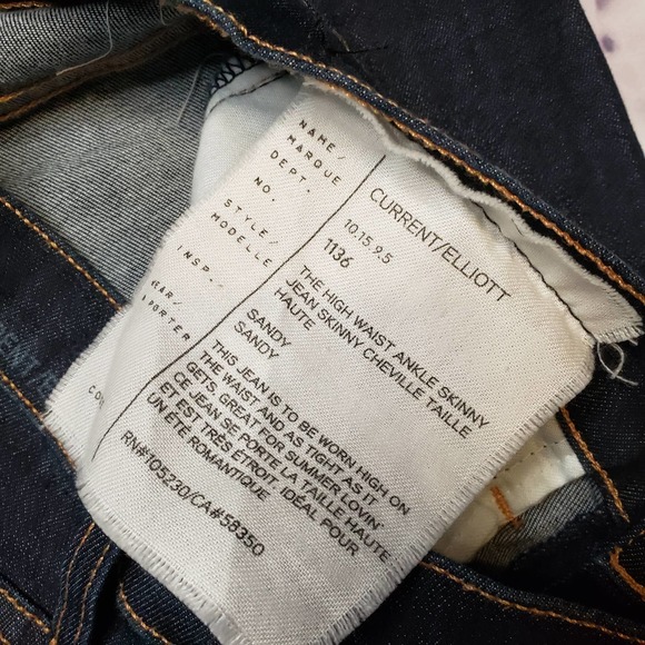 CURRENT ELLIOTT high waist ankle skinny jeans 27 - Picture 4 of 8